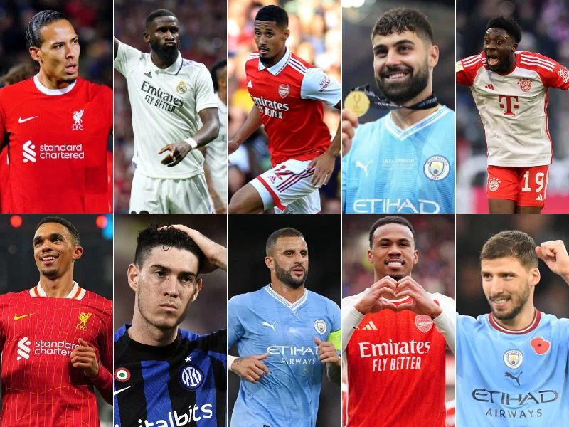 Xếp hạng 10 hậu vệ hay nhất thế giới hiện nay